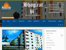 Tablet Screenshot of bhagirathiinstitute.com